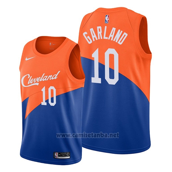 Camiseta Cleveland Cavaliers Darius Garland #10 Ciudad 2019-20 Azul